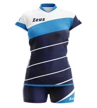 Zeus Damen Trikot-Set Lybra blau-hellblau-weiß