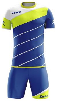 Zeus Volleyball Trikot-Set Lybra blau-neongelb-weiß