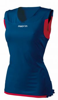 Macron Damen Volleyball Trikot Mercury blau-rot