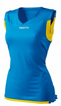 Macron Damen Volleyball Trikot Mercury blau-gelb
