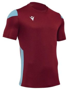 Macron Trikot Polis weinrot-hellblau