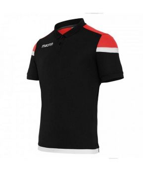 Macron Poloshirt Shofar schwarz-rot
