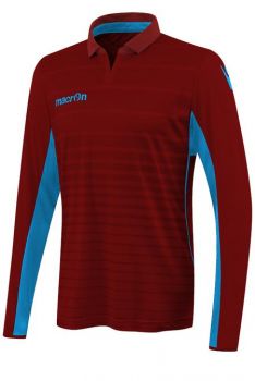 Macron Langarmtrikot Tabit weinrot-hellblau