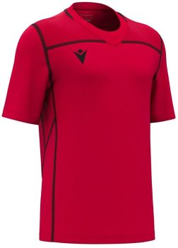 Macron Rugbytrikot Period rot-schwarz