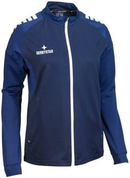 Derbystar Damen Trainingsjacke Madrid navyblau-weiß