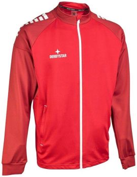 Derbystar Trainingsjacke Madrid rot-weiß