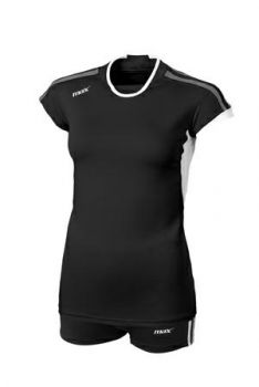 Max Sport Damen Trikot-Set Chieti schwarz-grau-weiß