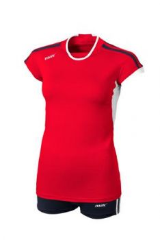 Max Sport Damen Trikot-Set Chieti rot-blau-weiß