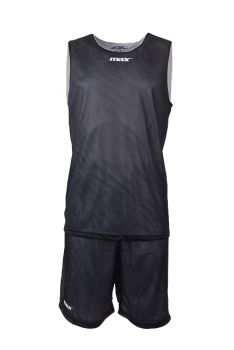 Max Sport Basketball Wendetrikot-Set Double schwarz-weiß 12er Satz