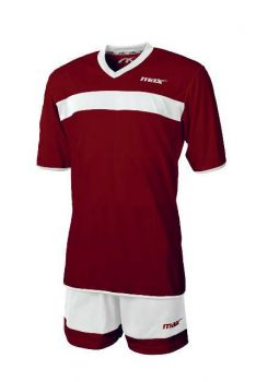 Max Sport Trikot-Set Pro Sesto weinrot-weiß