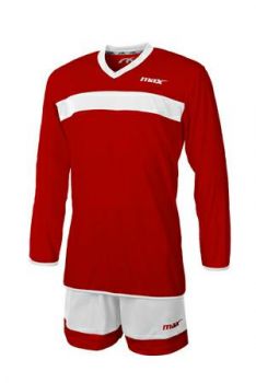 Max Sport Trikot Vercelli rot-weiß langarm
