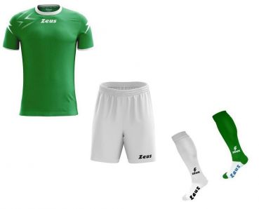 Zeus Fußball Trikot Komplett-Set Mida grün-weiß
