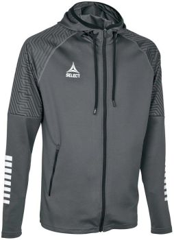 Select Kapuzenjacke Monaco grau-weiß