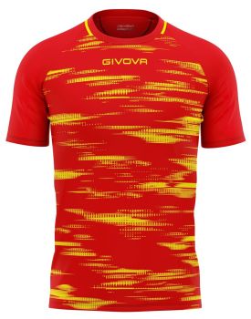 Givova Trikot-Set Pixel rot-gelb