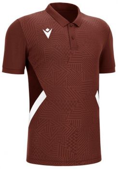 Macron Poloshirt Rap weinrot-weiß