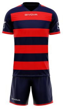 Givova Trikot-Set Rugby blau-rot