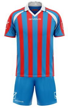 Givova Trikot-Set Supporter blau-rot