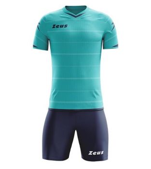 Zeus Trikot-Set Omega türkis-dunkelblau