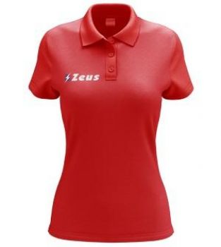 Zeus Damen Poloshirt Promo rot