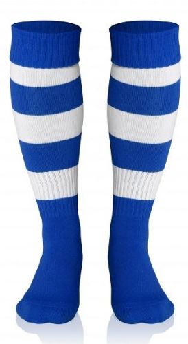Acerbis Ringelstutzenstrumpf royalblau-weiß
