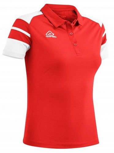 Acerbis Damen Poloshirt Kemari rot-weiß