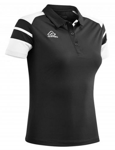 Acerbis Damen Poloshirt Kemari schwarz-weiß