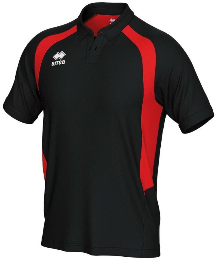 Errea Poloshirt Arco schwarz-rot
