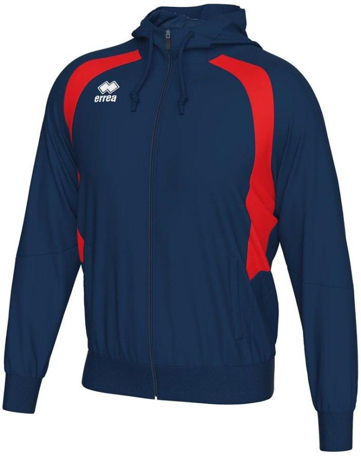 Errea Kapuzensweetjacke Aris blau-rot