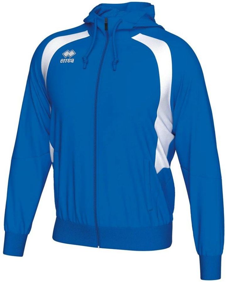 Errea Kapuzensweetjacke Aris blau-weiß