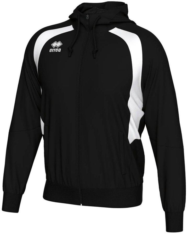 Errea Kapuzensweetjacke Aris schwarz-weiß