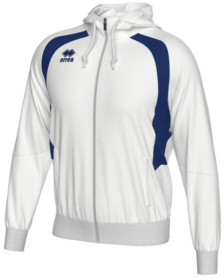Errea Kapuzensweetjacke Aris weiß-blau