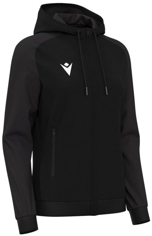 Macron Damen Kapuzenjacke Atlas schwarz