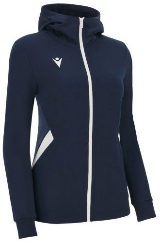 Macron Damen Kapuzenjacke Basdtet navyblau-weiß