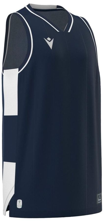 Macron Basketballshirt Carbon navyblau-weiß