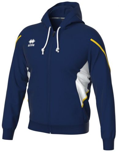 Errea Kapuzenjacke Clancy blau-gelb-weiß