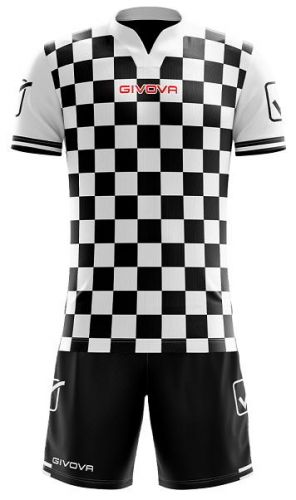 Givova Trikot schwarz-weiß kariert