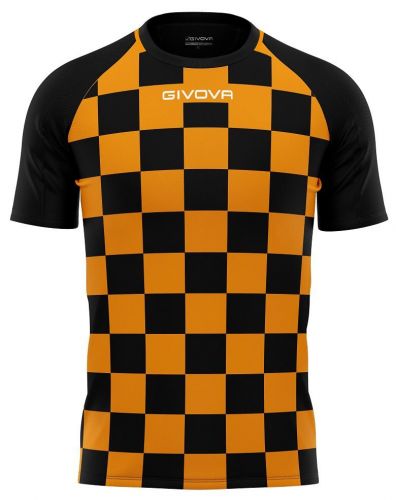Givova Trikot Dama schwarz-orange kariert