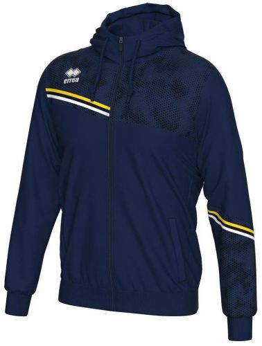 Errea Kapuzenjacke Eber blau-gelb-weiß