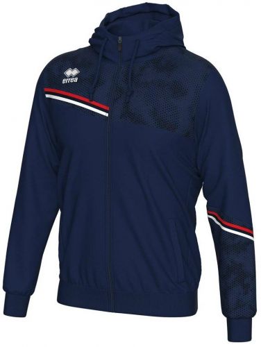 Errea Kapuzenjacke Eber blau-rot-weiß