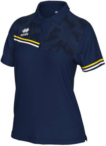 Errea Damen Poloshirt Eden blau-gelb-weiß