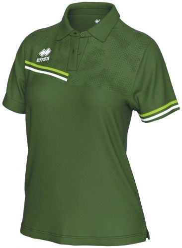 Errea Damen Poloshirt Eden olivgrün-neongrün-weiß