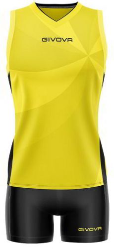 Givova Damen Volleyball Trikot Elica gelb-schwarz