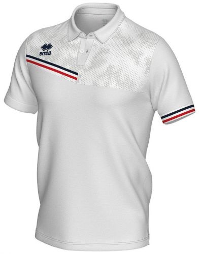Errea Poloshirt Emir weiß-blau-rot