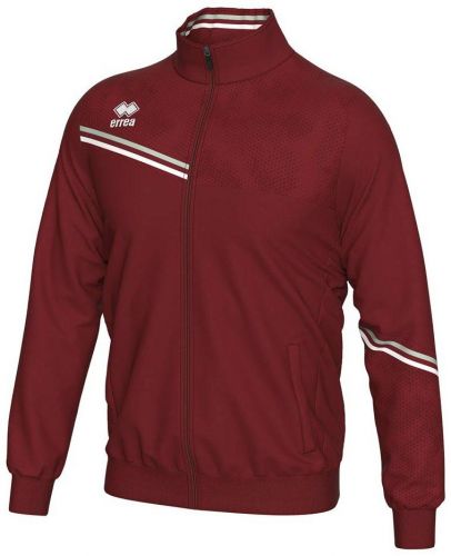 Errea Freizeitjacke Erick weinrot-weiß