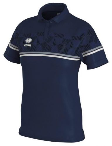 Errea Damen Poloshirt Darya blau-grau-weiß