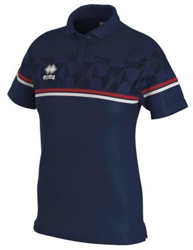 Errea Damen Poloshirt Darya blau-rot-weiß