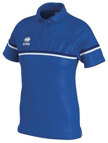 Errea Damen Poloshirt Darya blau-weiß