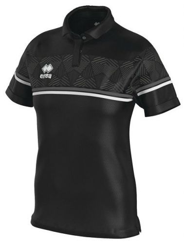 Errea Damen Poloshirt Darya schwarz-anthrazit-weiß