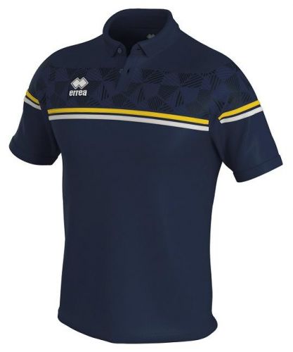 Errea Poloshirt Dominic blau-gelb-weiß
