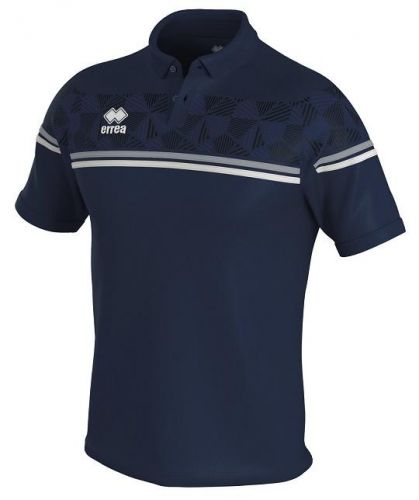 Errea Poloshirt Dominic blau-grau-weiß